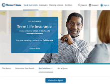 Tablet Screenshot of mutualofomaha-lifeinsurance.com